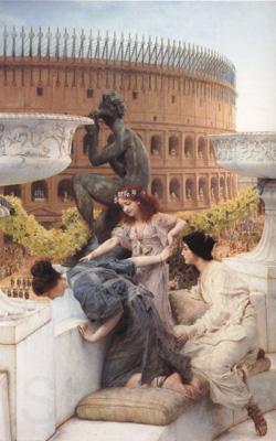 Alma-Tadema, Sir Lawrence The Coliseum (mk23) Spain oil painting art